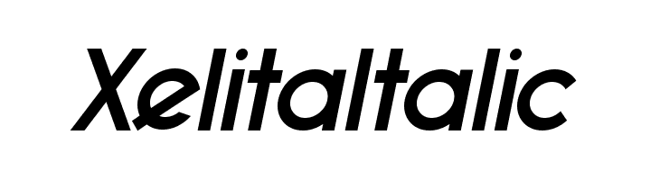 XelitaItalic  Frei Schriftart Herunterladen
