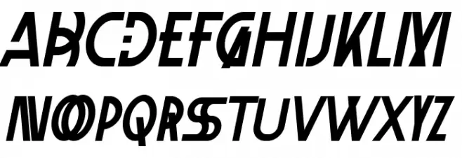 XelitaItalic Font UPPERCASE