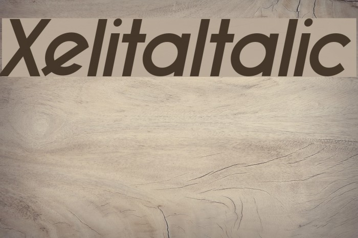 XelitaItalic Example 1