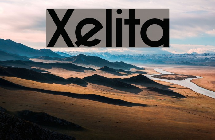 Xelita Font examples
