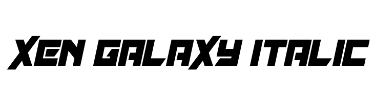 Xen Galaxy Italic  Descarca Fonturi Gratis
