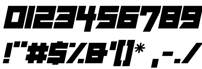 Xen Galaxy Italic Font OTHER CHARS