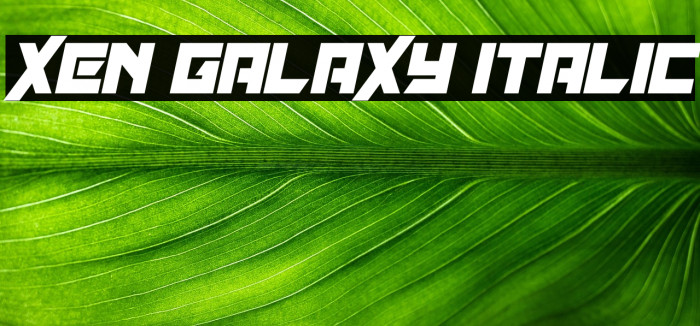 Xen Galaxy Italic Example 1
