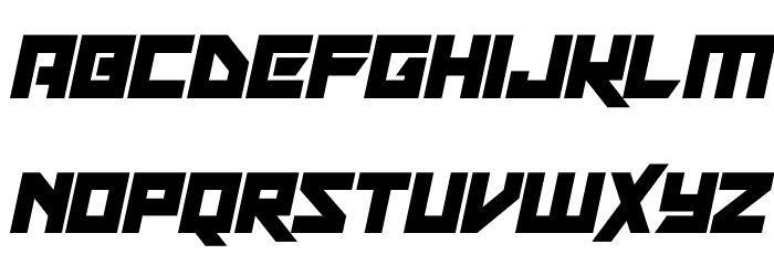 Xen Galaxy Italic Font LOWERCASE