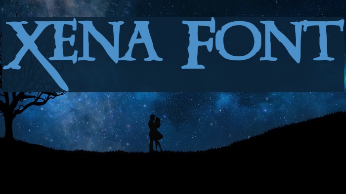 Xena Font examples