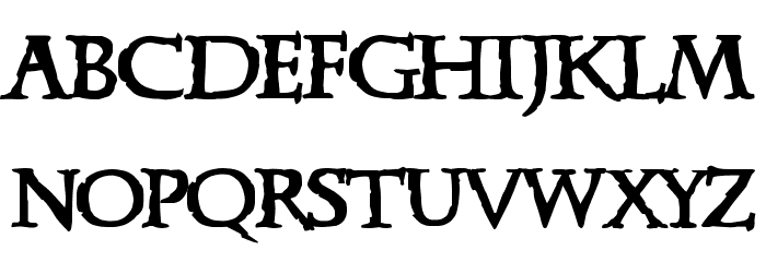 Xena Font LOWERCASE