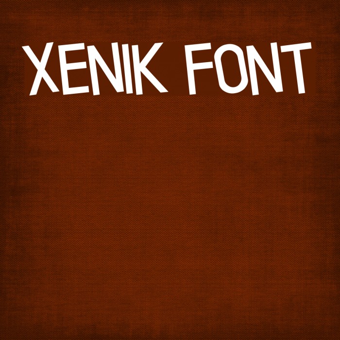 Xenik Font examples