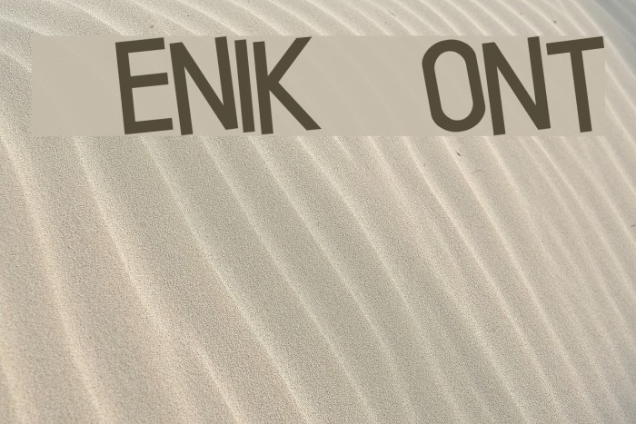 Xenik Font examples