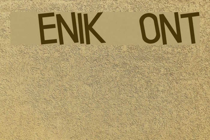 Xenik Font examples