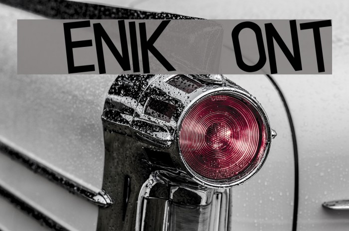 Xenik Font examples