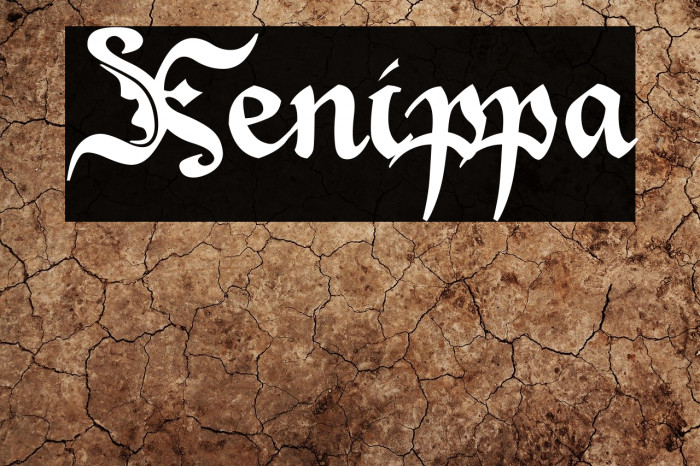 Xenippa Font examples