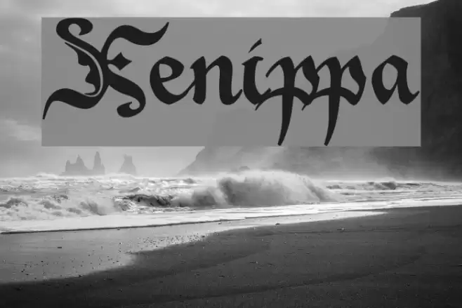 Xenippa Font examples