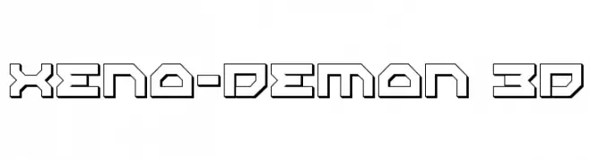 Xeno-Demon 3D  Fuentes Gratis Descargar