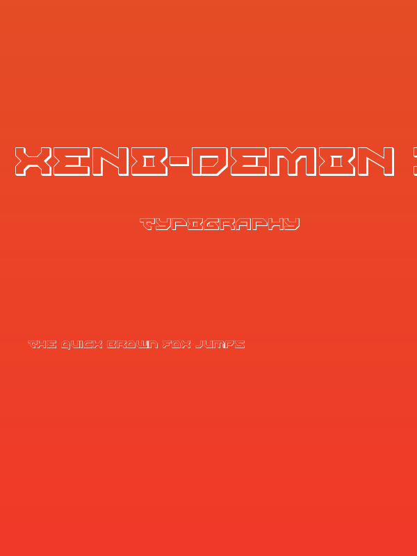 Xeno-Demon 3D Poster