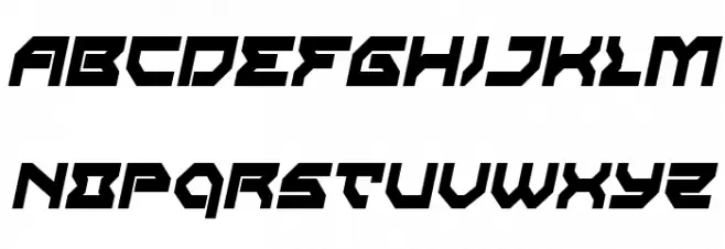 Xeno-Demon Condensed Italic Fuentes MAYÚSCULAS