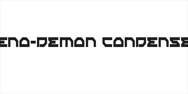 Xeno-Demon Condensed Logo