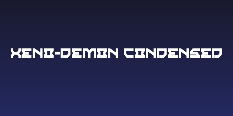 Xeno-Demon Condensed Social Header