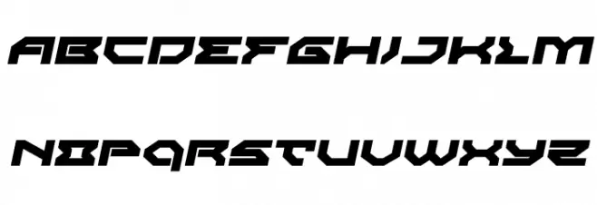 Xeno-Demon Expanded Italic Schriftart Groß