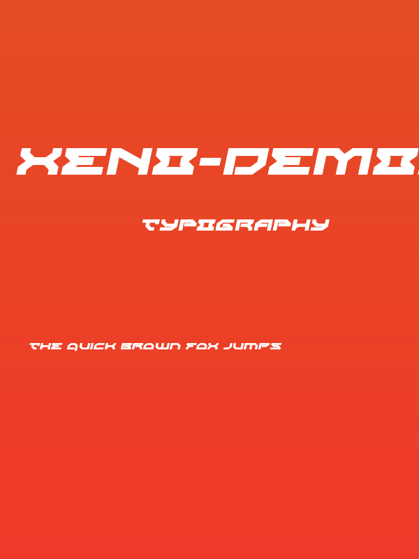 Xeno-Demon Expanded Italic Poster