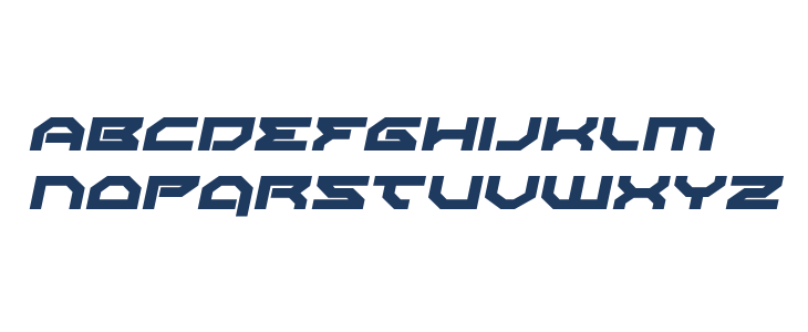 Xeno-Demon Expanded Italic Lowercase