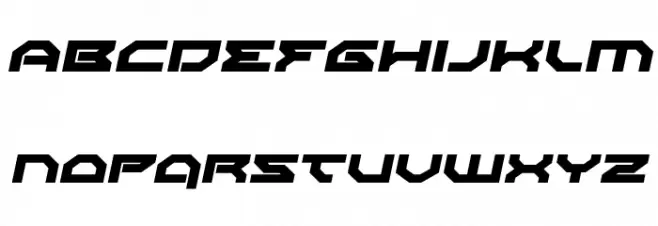 Xeno-Demon Expanded Italic Schriftart Kleinbuchstaben