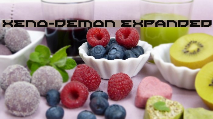 Xeno-Demon Expanded Font examples