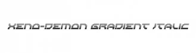 Xeno-Demon Gradient Italic  Fuentes Gratis Descargar