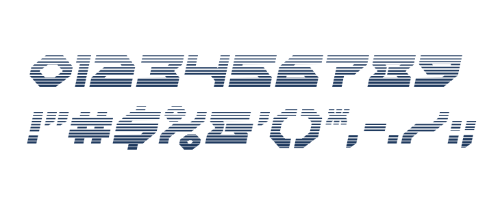 Xeno-Demon Gradient Italic Other Characters