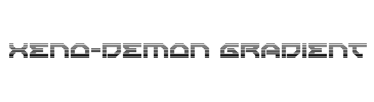 Xeno-Demon Gradient  font caratteri gratis