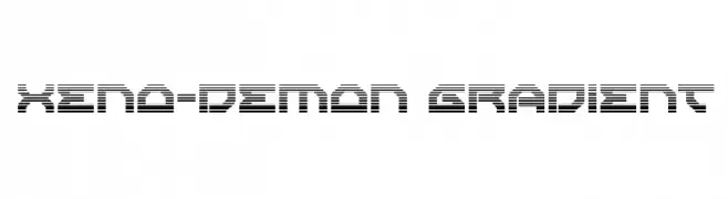 Xeno-Demon Gradient  Fuentes Gratis Descargar