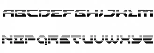 Xeno-Demon Gradient Schriftart Groß