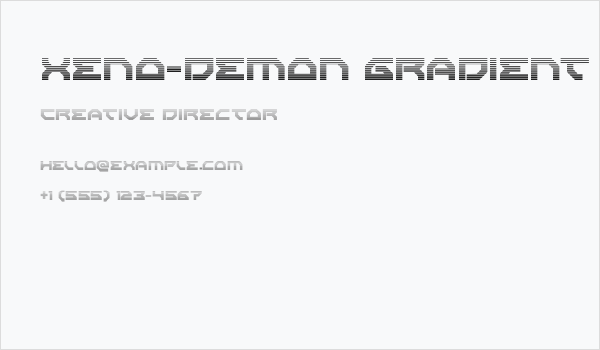 Xeno-Demon Gradient Business Card