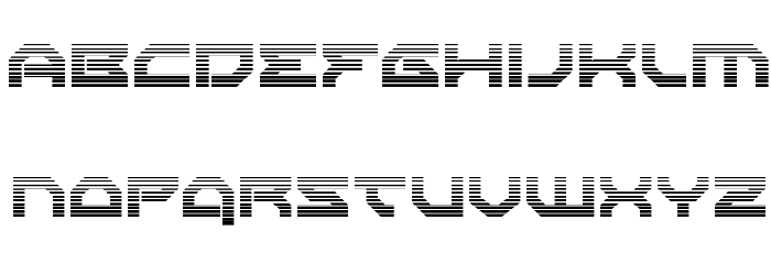 Xeno-Demon Gradient Font LOWERCASE
