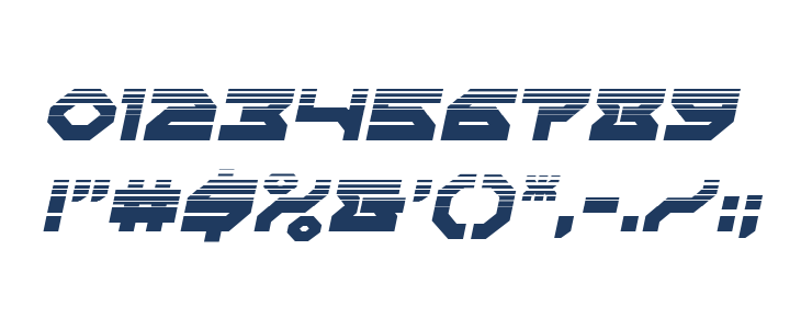 Xeno-Demon Half-Tone Italic Other Characters