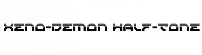 Xeno-Demon Half-Tone  नि: शुल्क फ़ॉन्ट्स डाउनलोड