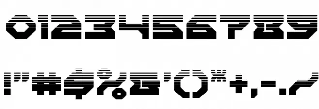 Xeno-Demon Half-Tone Font OTHER CHARS