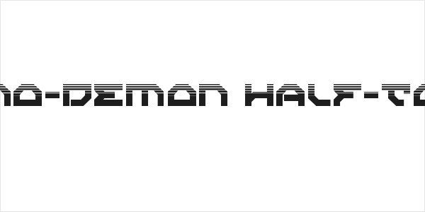 Xeno-Demon Half-Tone Logo