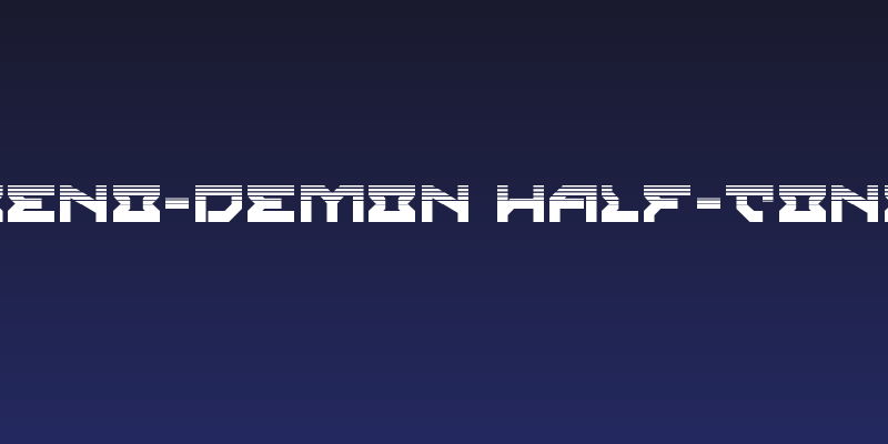 Xeno-Demon Half-Tone Social Header