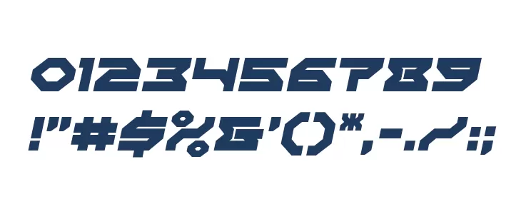 Xeno-Demon Italic Font OTHER CHARS