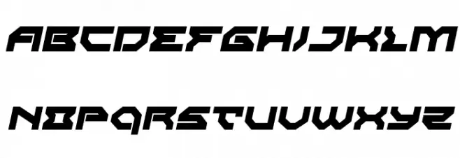 Xeno-Demon Italic Polices MAJUSCULES