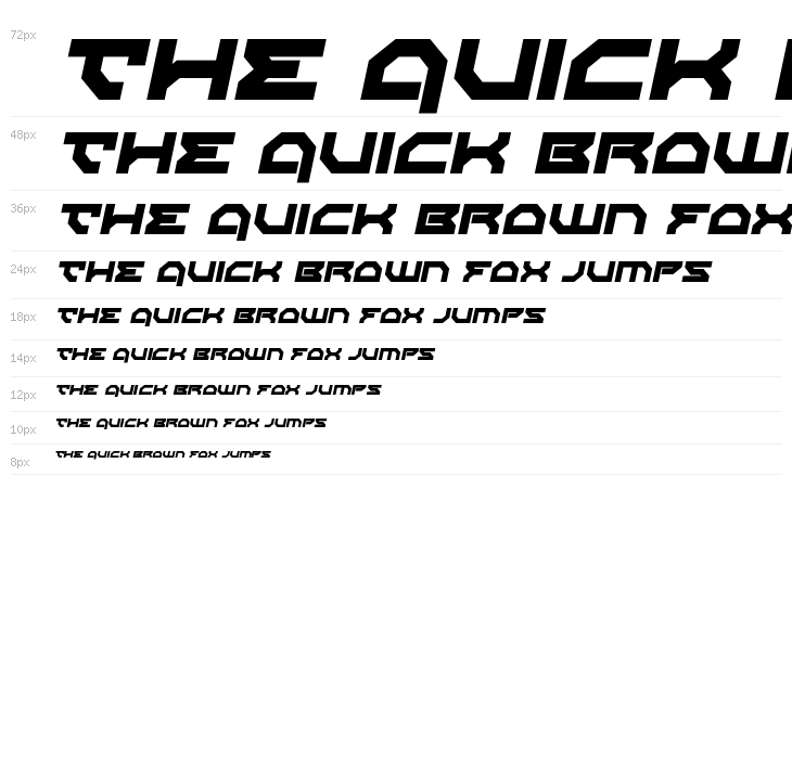 Xeno-Demon Italic Waterfall