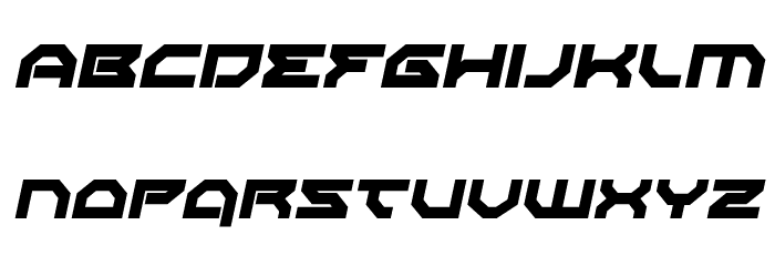 Xeno-Demon Italic Font LOWERCASE
