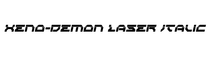 Xeno-Demon Laser Italic  Frei Schriftart Herunterladen