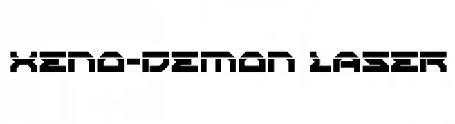 Xeno-Demon Laser  Free Fonts Download