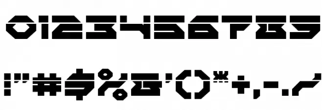 Xeno-Demon Laser Font OTHER CHARS