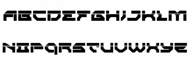 Xeno-Demon Laser Font Litere mari