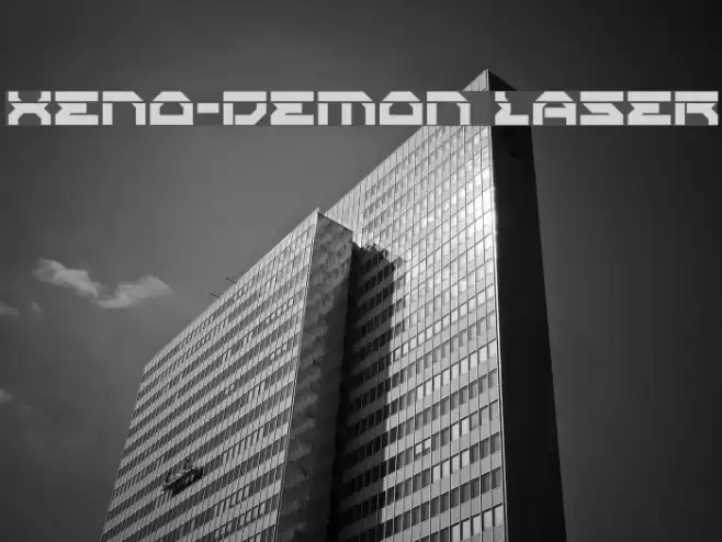 Xeno-Demon Laser Font examples