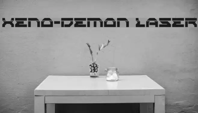 Xeno-Demon Laser Font examples