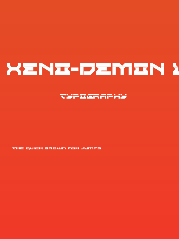 Xeno-Demon Laser Poster