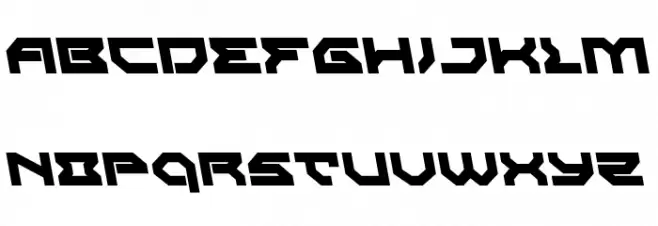 Xeno-Demon Leftalic Font UPPERCASE